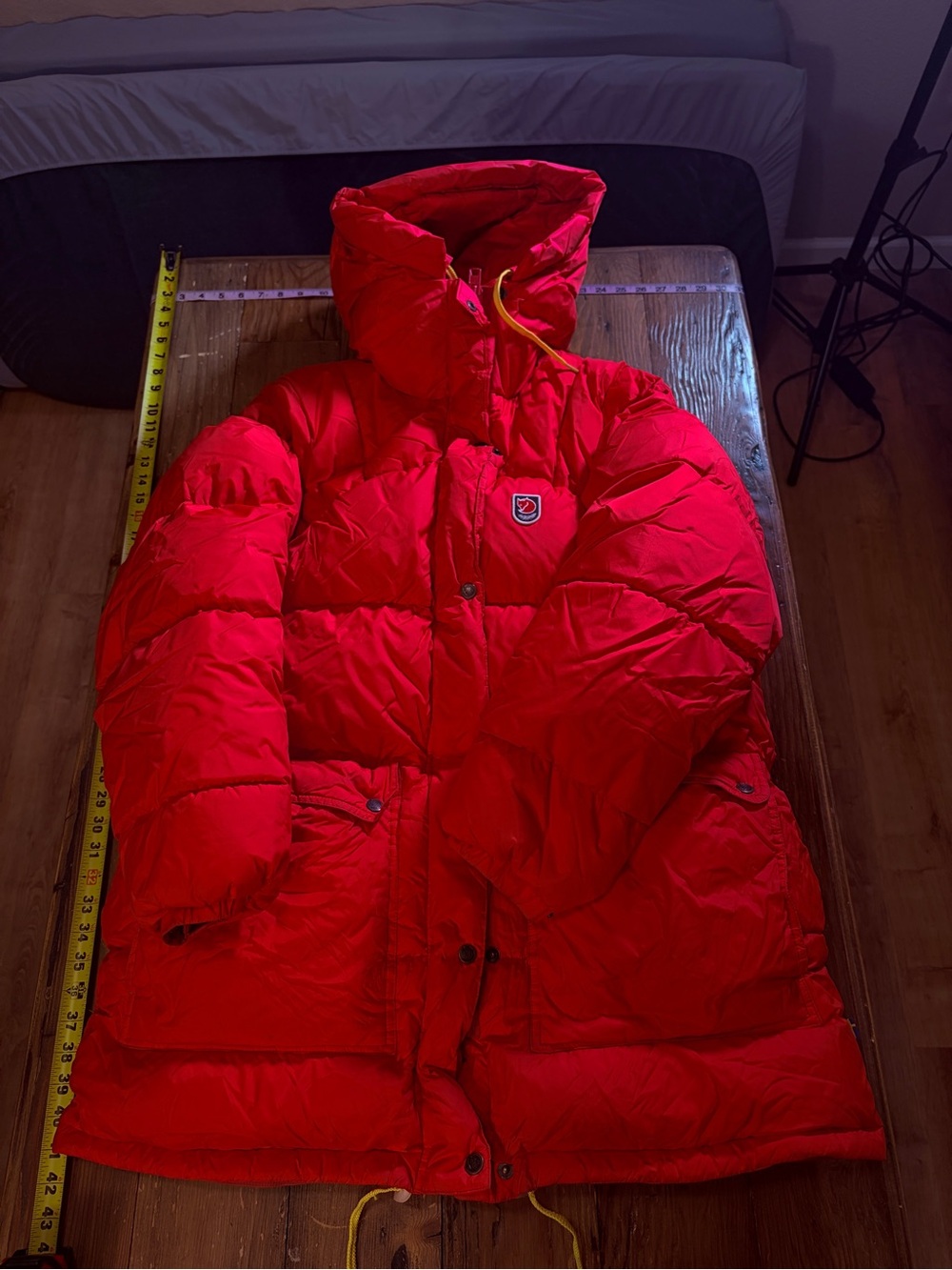 Fjallraven expedition long down parka women’s large red